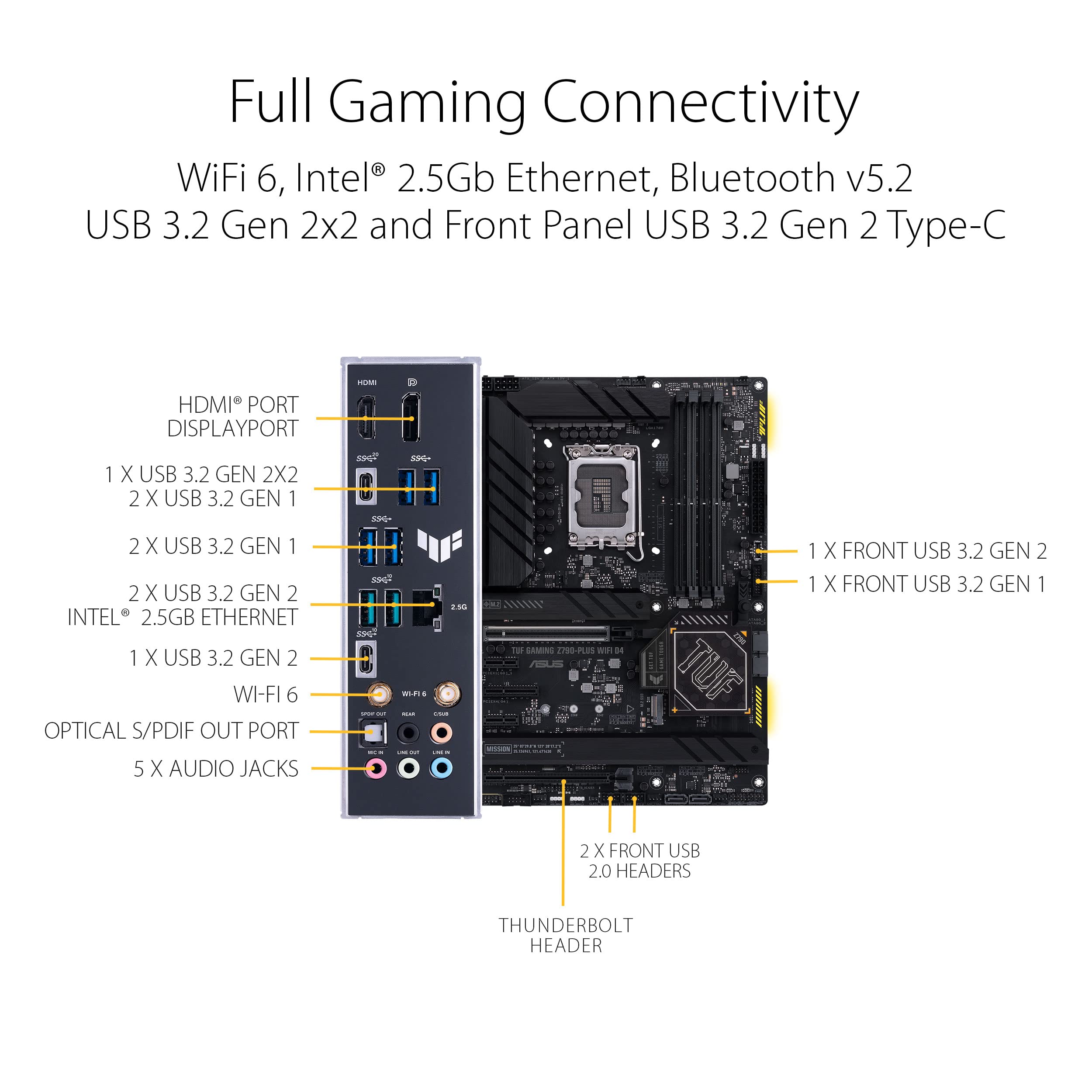 Foto 7 pulgar | Placa Madre Asus Tuf Gaming Z790-plus Wifi D4 Lga 1700 - Venta Internacional.