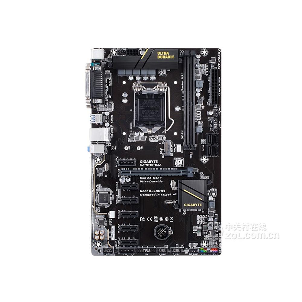 Foto 2 | Placa Madre Gigabyte H110-d3a Lga 1151 Intel H110 Ddr4 Atx - Venta Internacional.