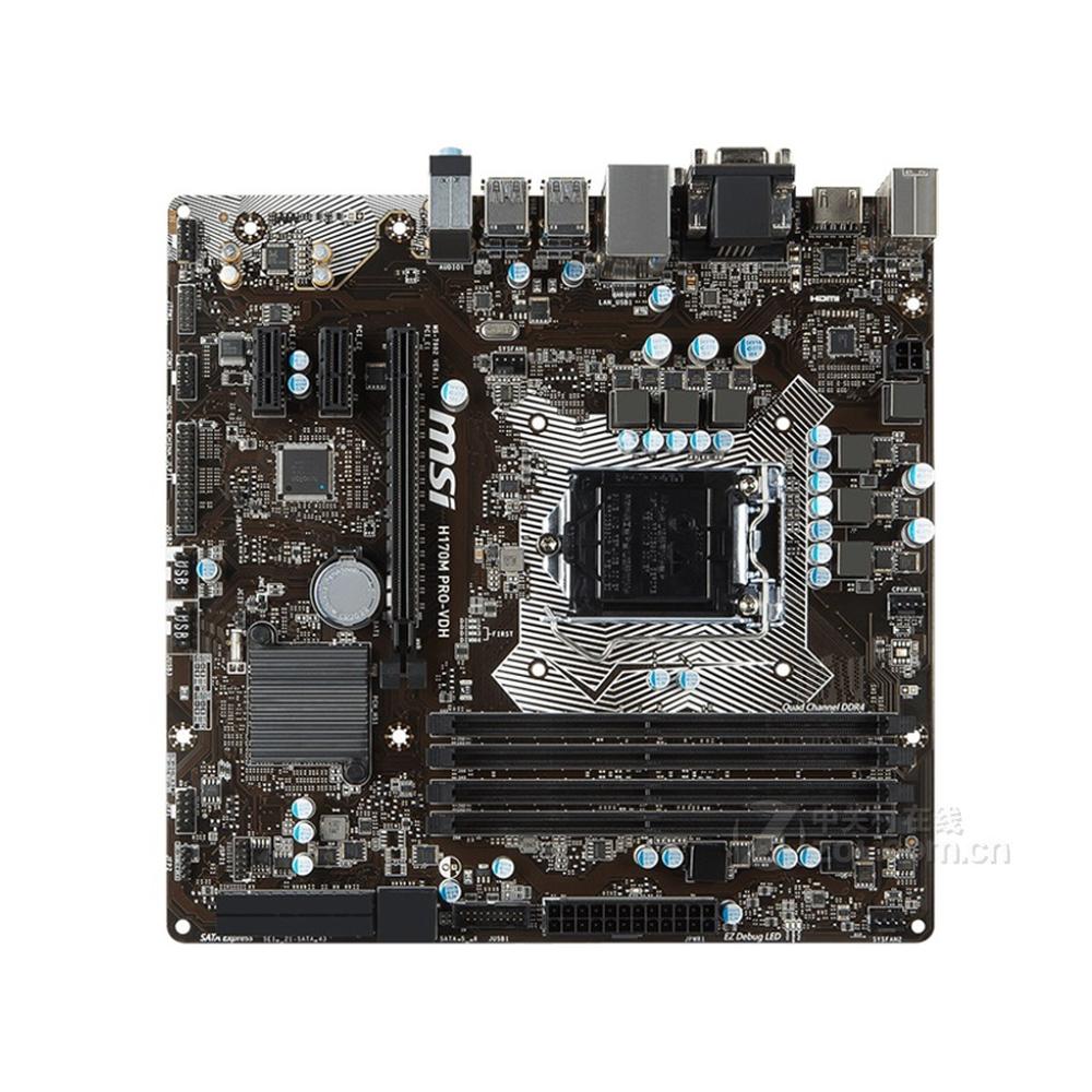 Foto 2 pulgar | Placa Madre Msi H170m Pro-vdh Lga 1151 Intel H170 Ddr4 Micro Atx - Venta Internacional.