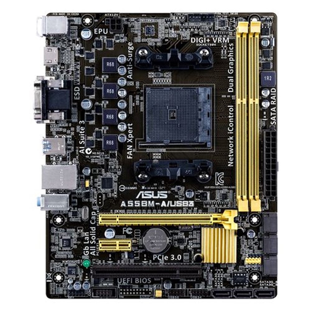 Foto 2 pulgar | Placa Base Asus A55bm-a/usb3 Socket Fm2+ Amd A55 Ddr3 Micro Atx - Venta Internacional.