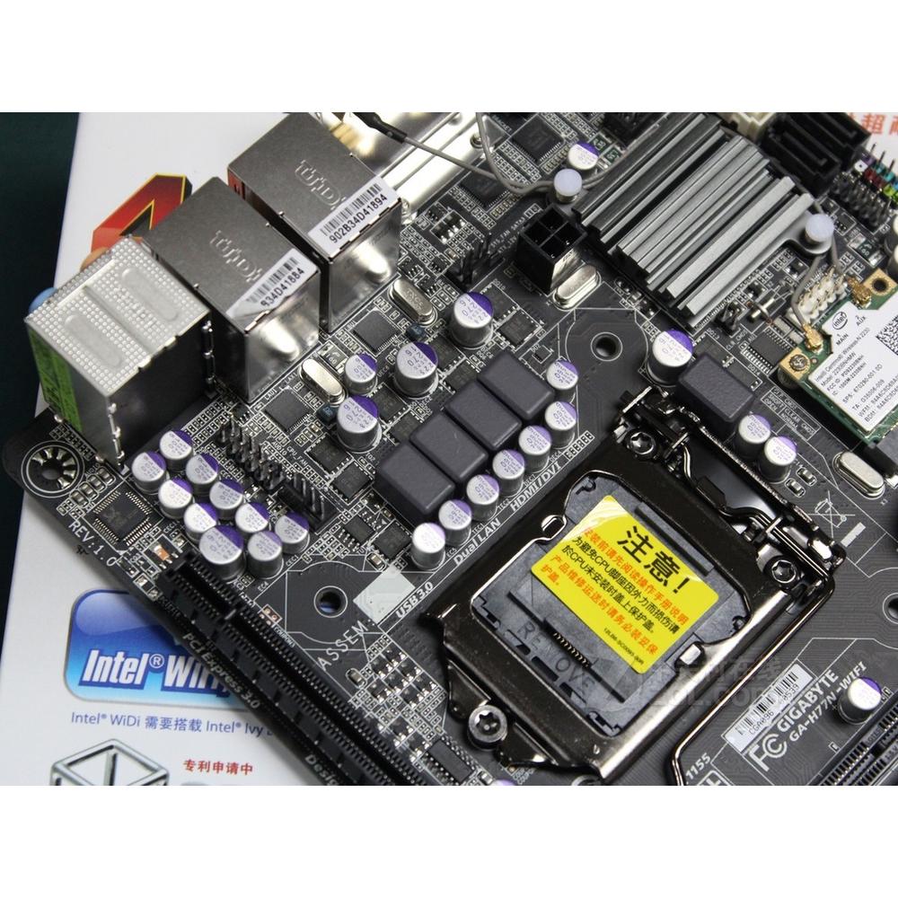 Foto 2 | Placa Madre Gigabyte Ga-h77n-wifi Lga 1155 Intel H77 Ddr3 - Venta Internacional.