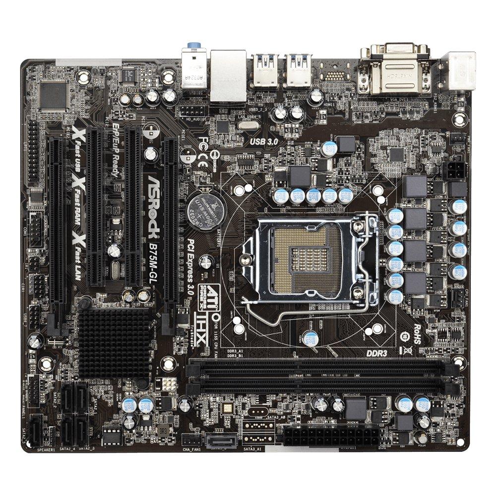 Foto 2 pulgar | Placa Madre Asrock B75m-gl Lga 1155 Intel B75 Ddr3 Micro Atx - Venta Internacional.