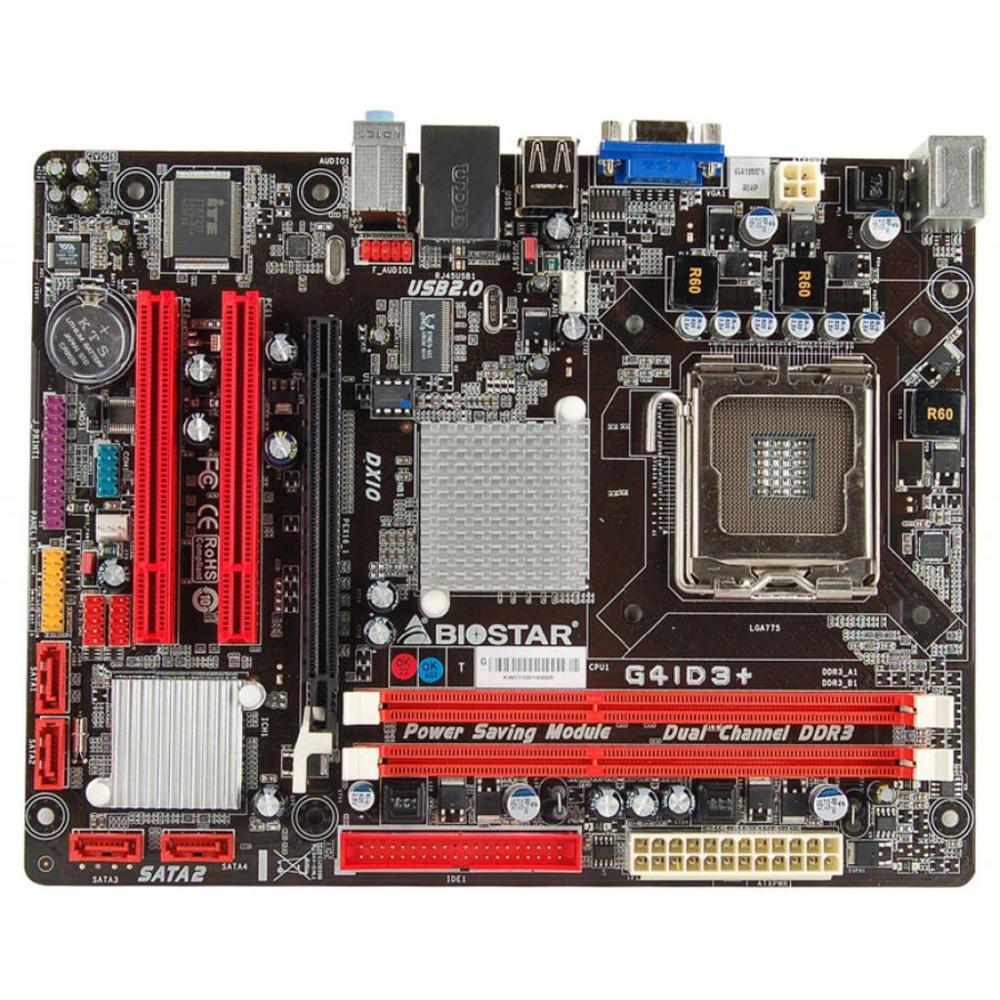 Foto 1 | Placa Madre Biostar G41d3+ Lga 775 Intel G41 Ddr3 Micro Atx - Venta Internacional.
