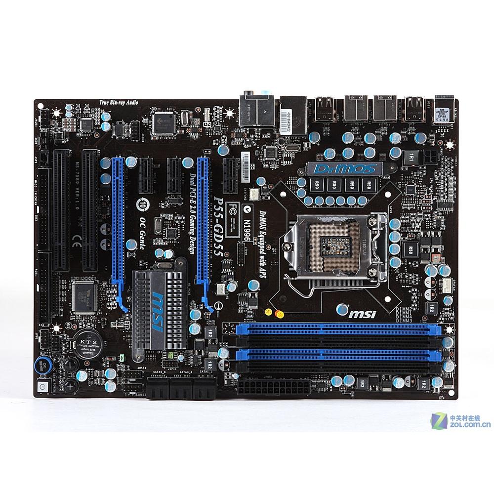 Foto 2 pulgar | Placa Madre Msi P55-gd55 Usada Lga 1156 Intel P55 Ddr3 Atx - Venta Internacional.