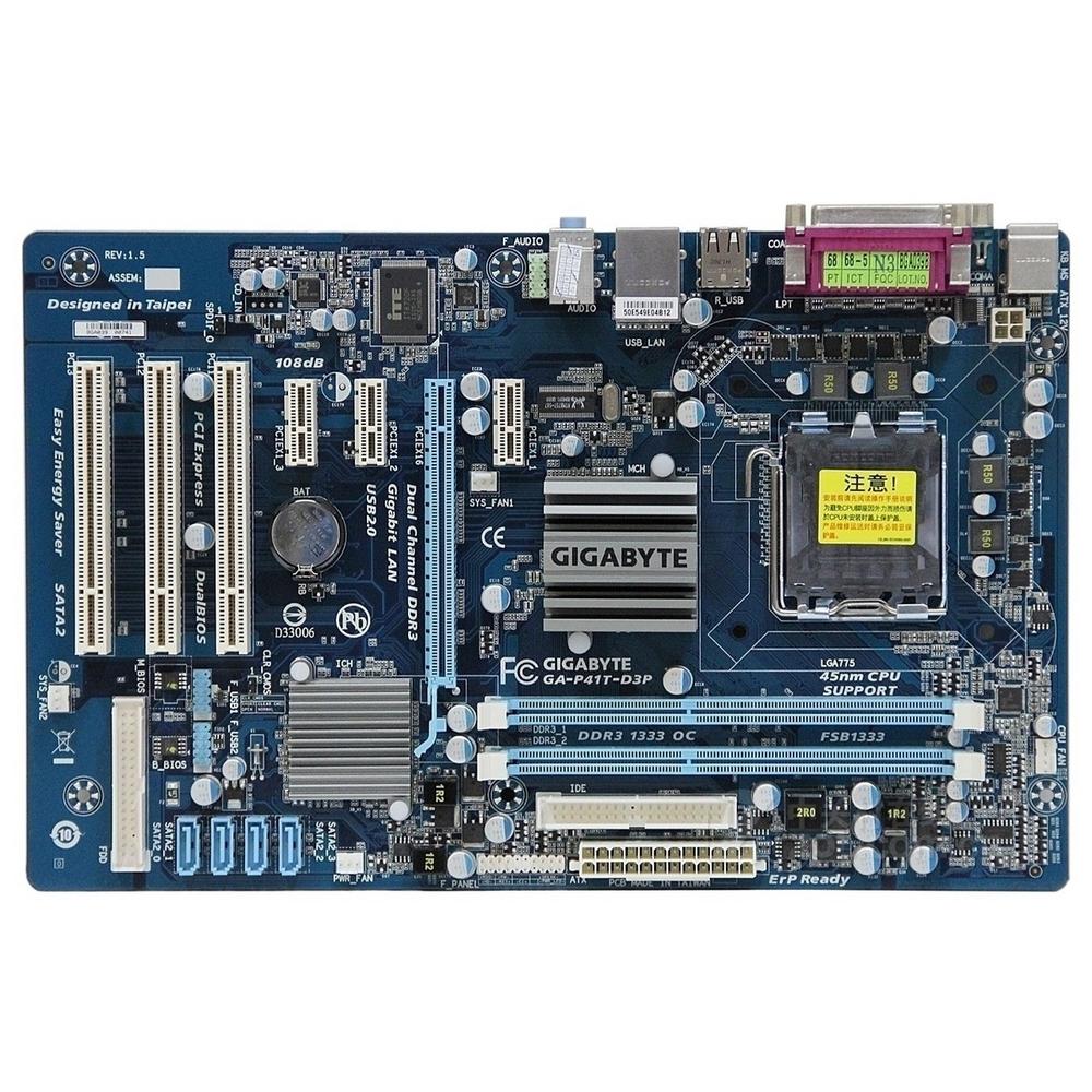 Foto 2 pulgar | Placa Madre Gigabyte Ga-p41t-d3p Lga 775 Intel G41 Ddr3 Atx - Venta Internacional.