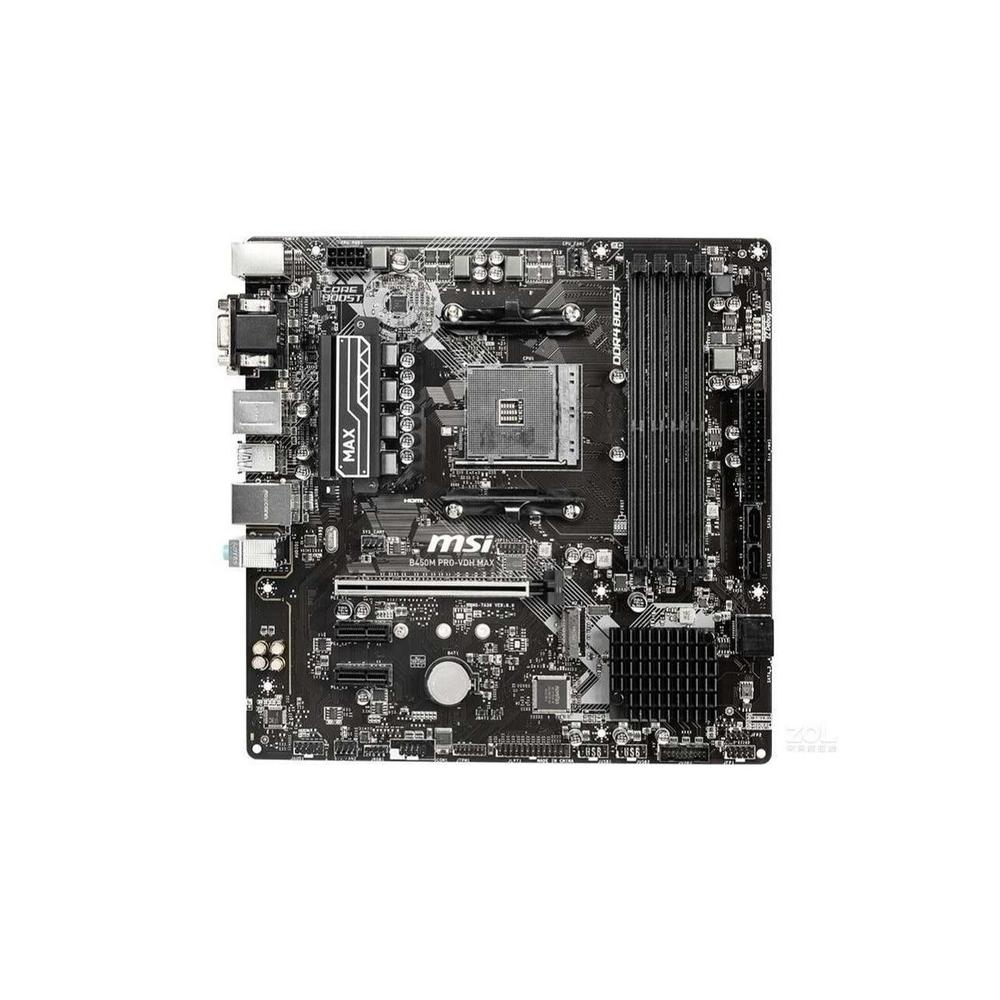 Foto 2 pulgar | Placa Base Msi B450m Pro-vdh Max Con Conector Am4 Ddr4 Micro Atx - Venta Internacional.