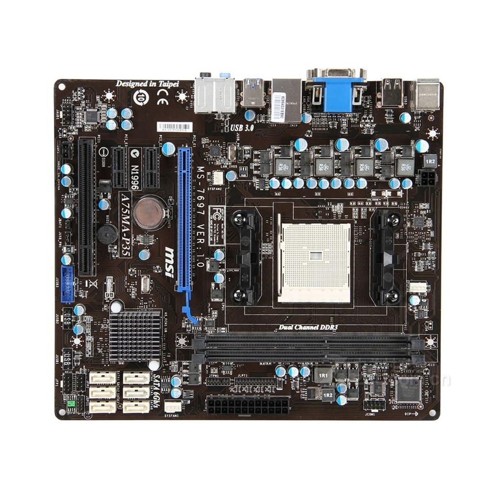Foto 2 pulgar | Placa Base Msi A75ma-p35 Socket Fm1 Amd A75 Ddr3 Micro Atx - Venta Internacional.