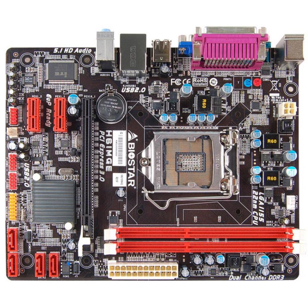 Foto 2 pulgar | Placa Madre Biostar H61mge Lga 1155 Intel H61 Ddr3 Micro Atx - Venta Internacional.