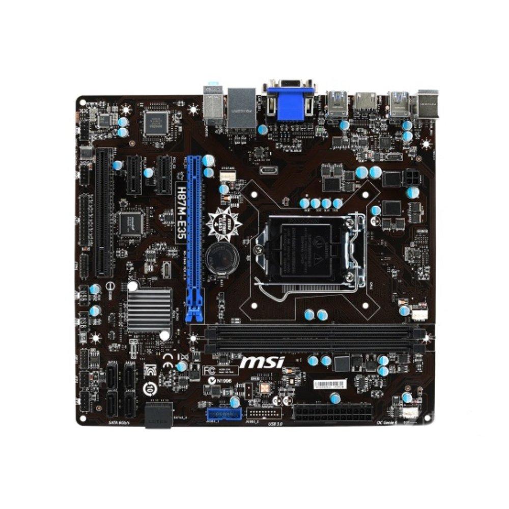 Foto 2 pulgar | Placa Madre Msi H87m-e35 Lga 1150 Intel H87 Ddr3 Micro Atx - Venta Internacional.