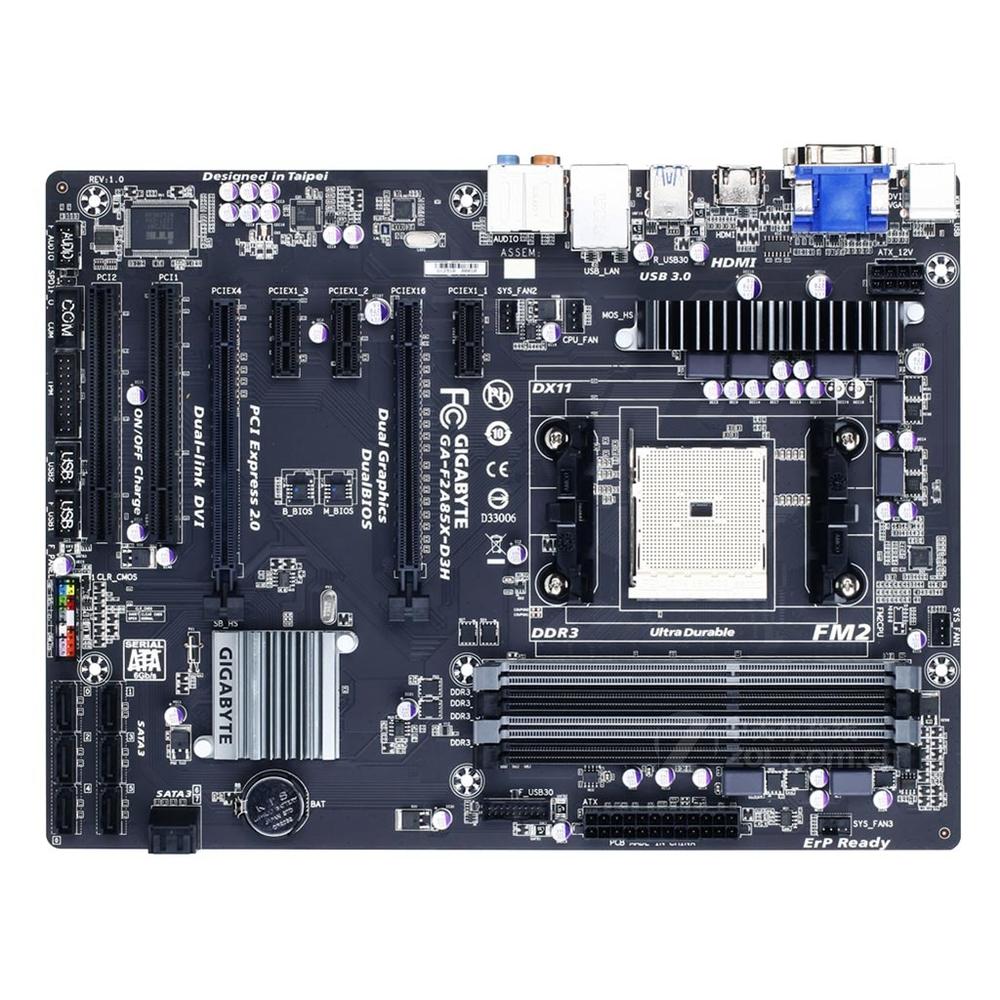 Foto 2 pulgar | Placa Madre Gigabyte Ga-f2a85x-d3h Socket Fm2 Amd A85x Ddr3 - Venta Internacional.
