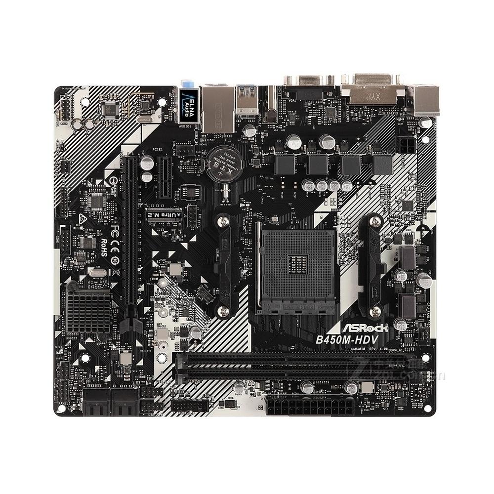 Foto 2 pulgar | Placa Madre Asrock B450m-hdv R4.0 Socket Am4 Amd B450 Ddr4 - Venta Internacional.