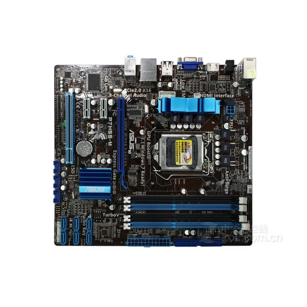 Foto 2 pulgar | Placa Base Asus P7p55-m Lga 1156 Intel P55 Ddr3 Micro Atx - Venta Internacional.
