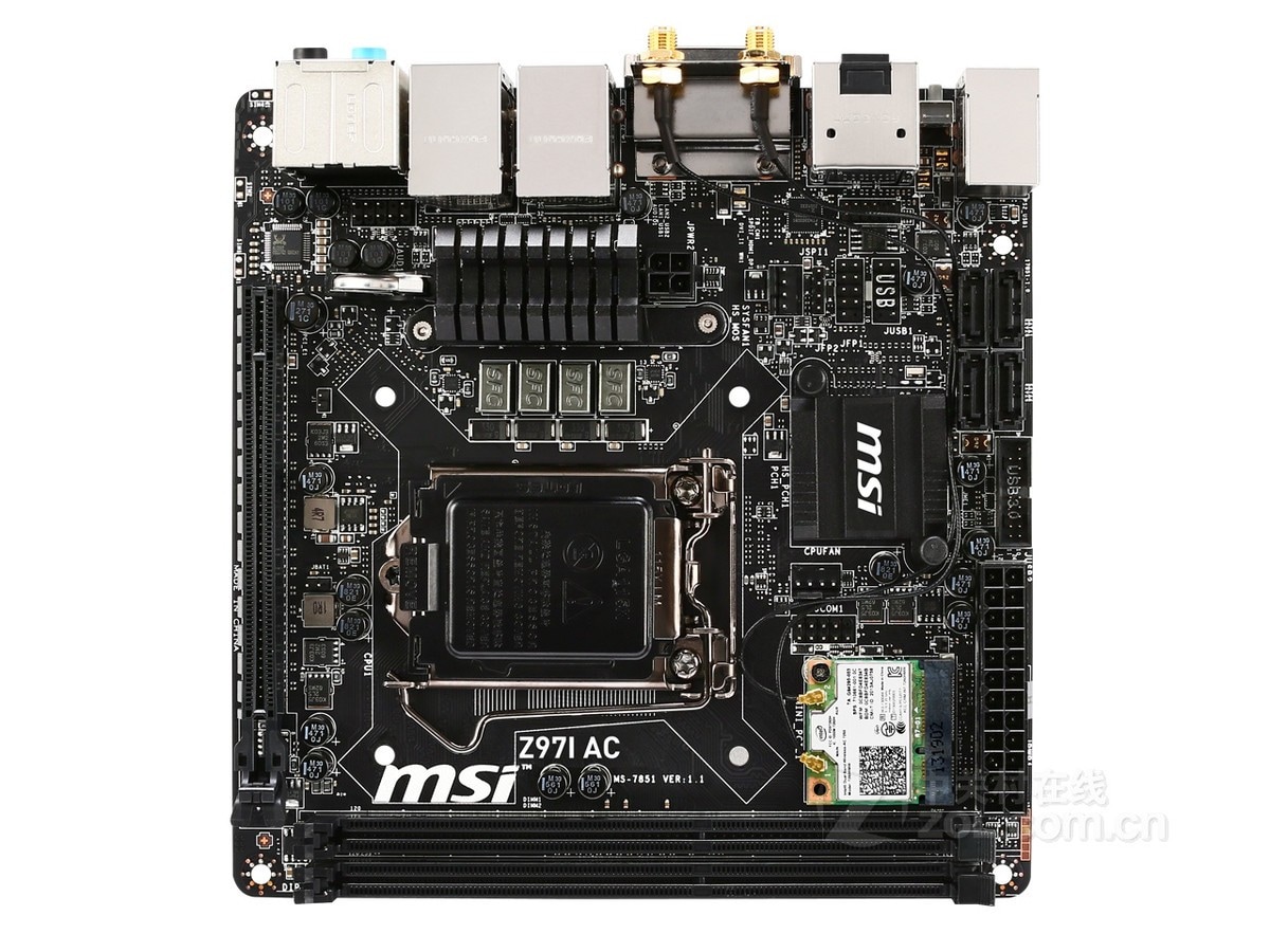 Placa Madre Msi Z97i Ac Lga 1150 Intel Z97 Ddr3 Mini-itx - Venta Internacional. $3,132