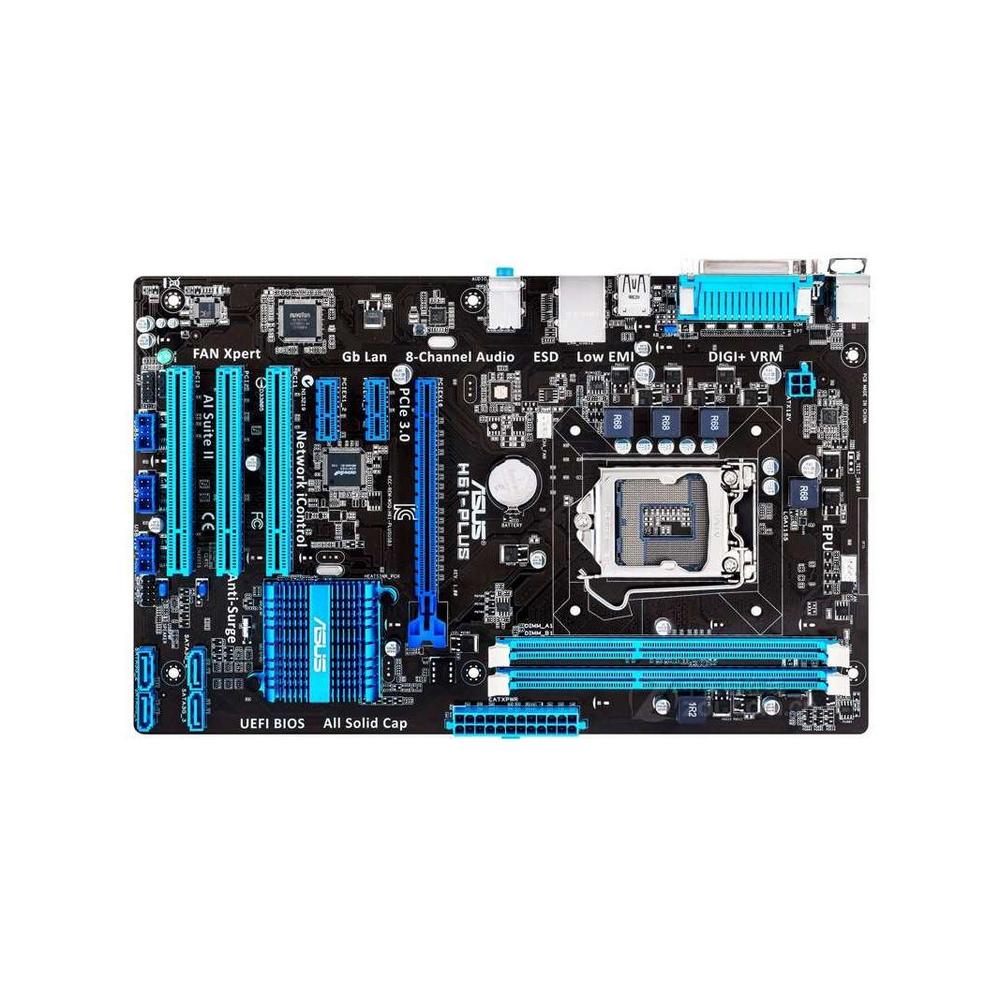 Foto 1 | Placa Madre Asus H61-plus Lga 1155 Intel H61 Ddr3 Atx - Venta Internacional.
