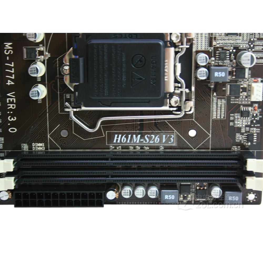 Foto 2 pulgar | Placa Madre Msi H61m-s26 V3 Lga 1155 Intel H61 Ddr3 Atx - Venta Internacional.