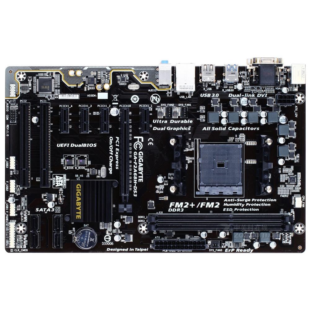 Foto 2 pulgar | Placa Madre Gigabyte F2a68h-ds3 (rev.1.0) Socket Fm2+ Ddr3 Atx - Venta Internacional.