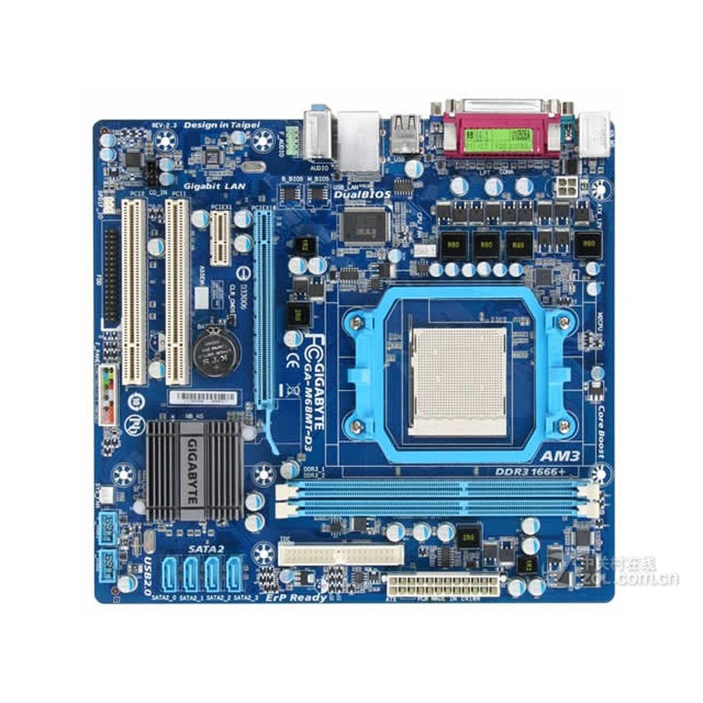 Foto 2 pulgar | Placa Madre Gigabyte Ga-m68mt-d3 Con Conector Am3 Ddr3 Micro Atx - Venta Internacional.