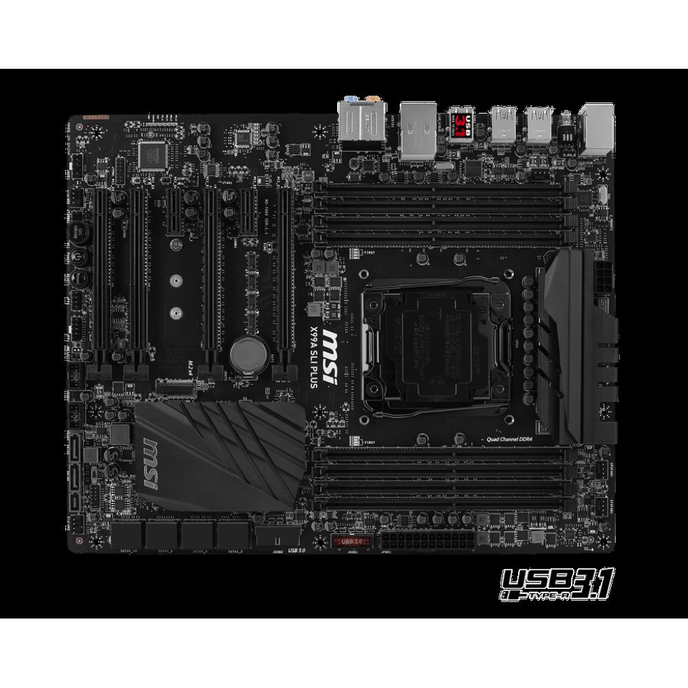 Foto 1 | Placa Madre Msi X99a Sli Plus Lga 2011-v3 Intel X99 Ddr4 Atx - Venta Internacional.