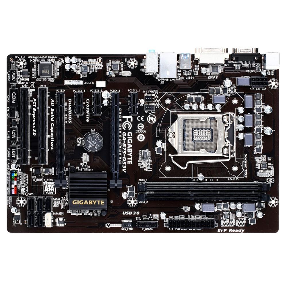 Foto 2 pulgar | Placa Madre Gigabyte Ga-b75-ds3v Lga 1155 Intel B75 Ddr3 Atx - Venta Internacional.