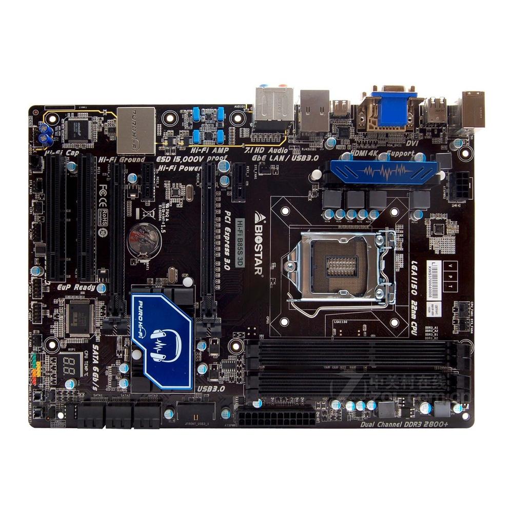 Foto 1 | Placa Madre Biostar Hi-fi B85s 3d Lga 1150 Intel B85 Ddr3 Atx - Venta Internacional.