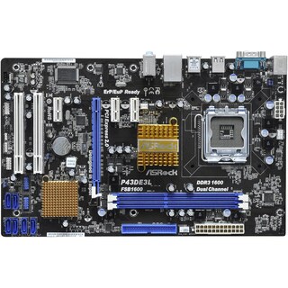 Foto 1 | Placa Madre Asrock P43de3l Lga 775 Intel P43 Ddr3 Atx - Venta Internacional.