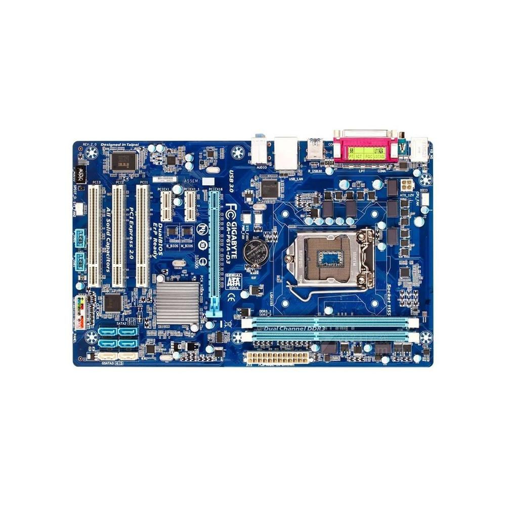 Foto 2 pulgar | Placa Madre Gigabyte Ga-p61a-d3 Lga 1155 Intel H61 Ddr3 Atx - Venta Internacional.