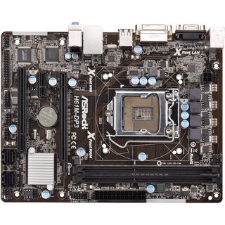 Foto 1 | Placa Madre Asrock H61m-dp3 Lga 1155 Intel H61 Ddr3 Micro Atx - Venta Internacional.
