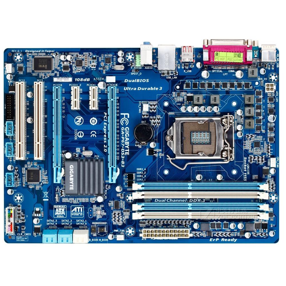 Foto 2 pulgar | Placa Madre Gigabyte Ga-p67-ds3-b3 Lga 1155 Intel P67 Ddr3 - Venta Internacional.