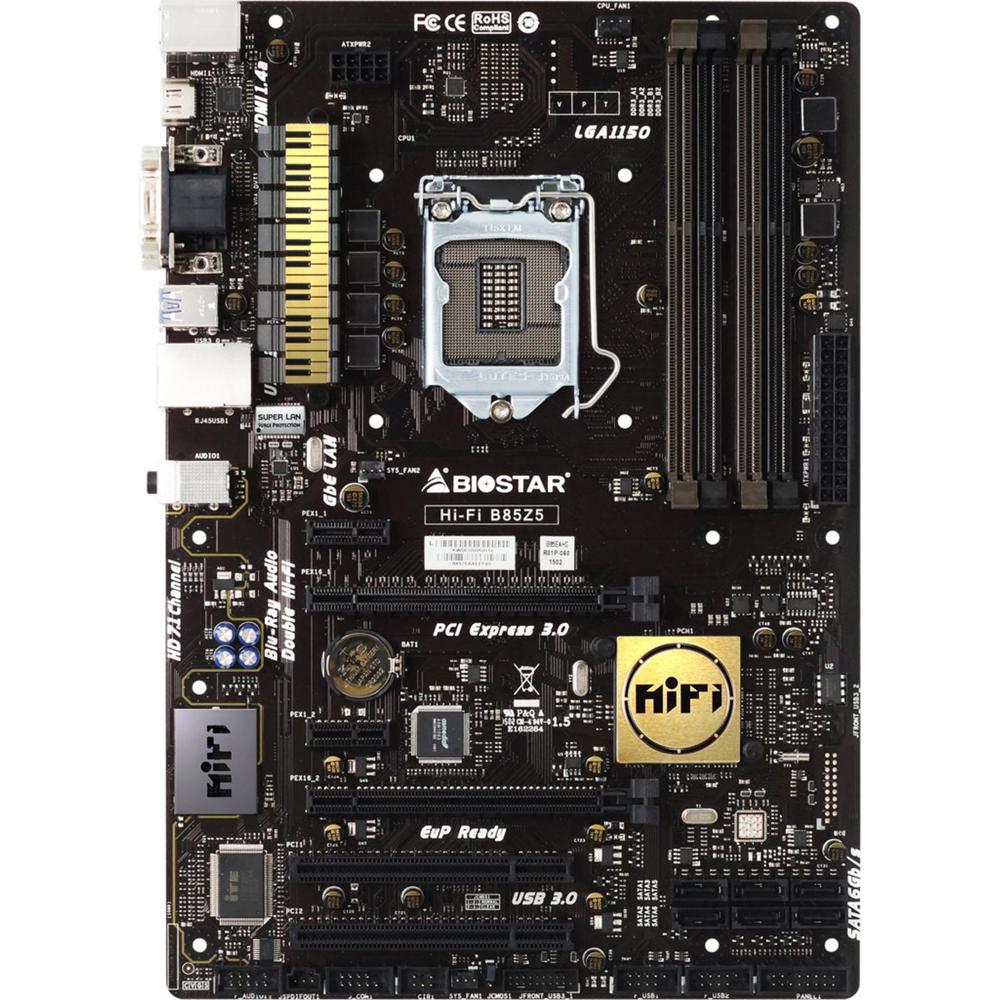 Foto 2 pulgar | Placa Madre Biostar Hi-fi B85z5 Lga 1150 Intel B85 Ddr3 Atx - Venta Internacional.