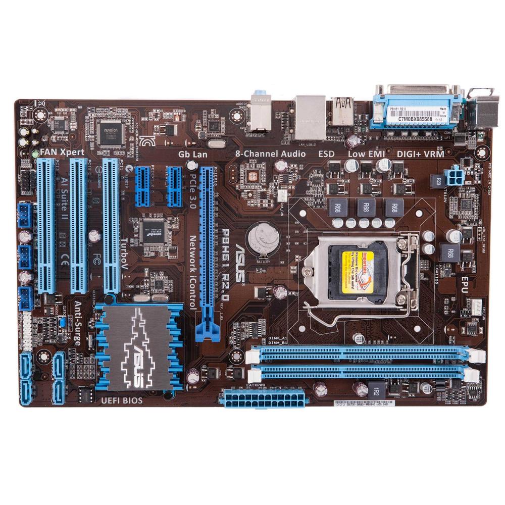 Foto 2 pulgar | Placa Madre Asus P8h61 R2.0 Lga 1155 Intel H61 Ddr3 Atx - Venta Internacional.