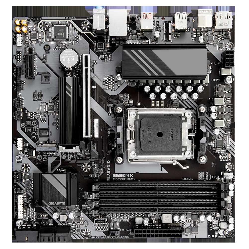 Foto 3 | Placa Base Gigabyte B650m K Socket Am5 Amd B650 Ddr5 Micro Atx - Venta Internacional.