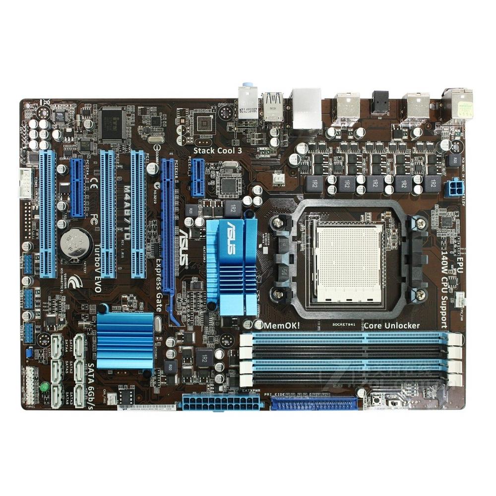 Foto 2 pulgar | Placa Madre Asus M4a87td Socket Am3 Amd 870 Ddr3 Atx Usada - Venta Internacional.