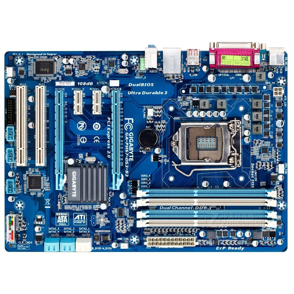 Foto 2 pulgar | Placa Madre Gigabyte Ga-ph67-ds3-b3 Lga 1155 Intel H67 Ddr3 - Venta Internacional.