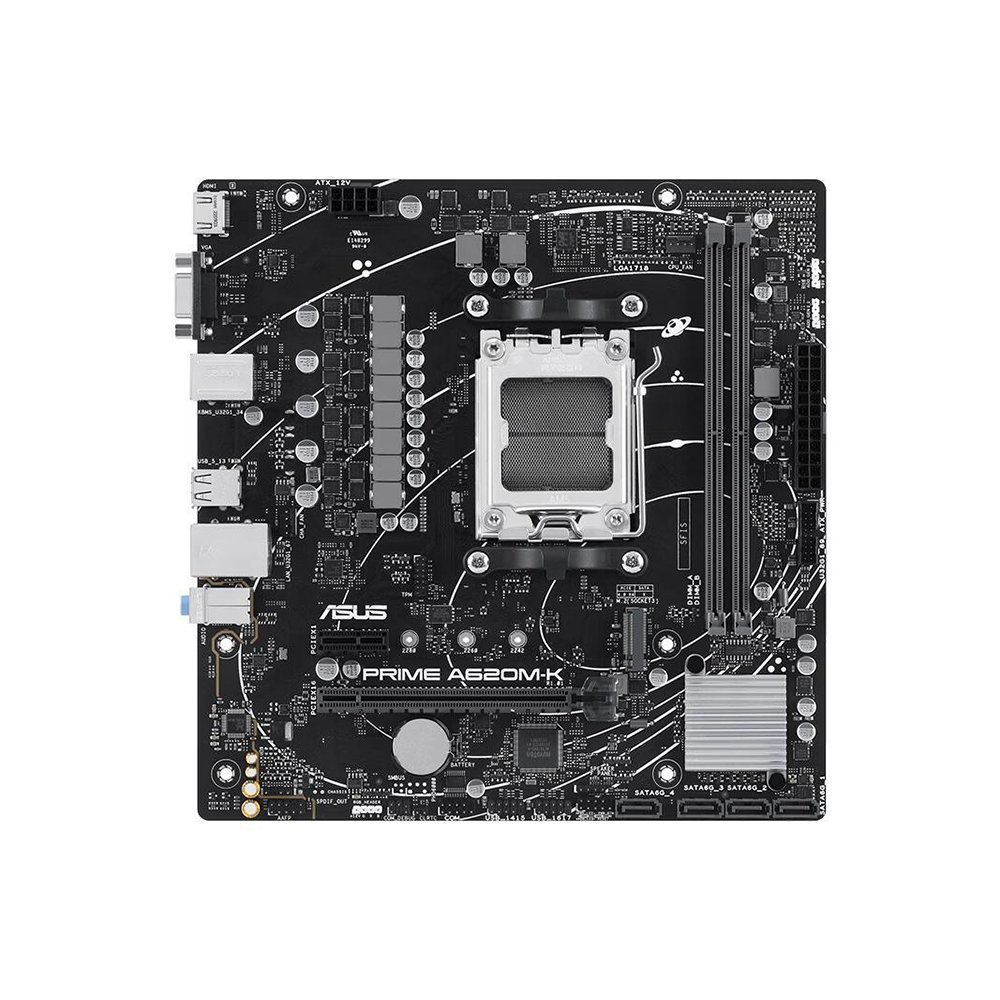 Foto 2 pulgar | Placa Base Asus Prime A620m-k Con Conector Am5 Amd A620 Ddr5 Micro Atx - Venta Internacional.