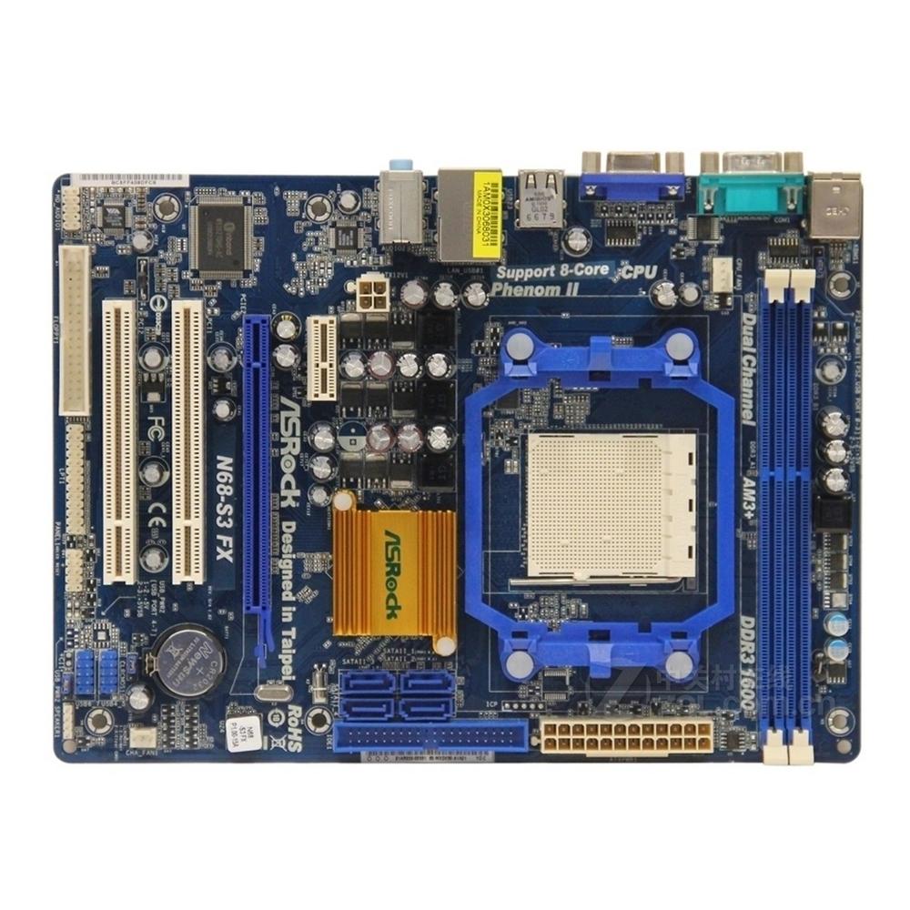 Foto 1 | Placa Madre Asrock N68-s3 Fx Socket Am3+ Nvidia Geforce 7025 Ddr3 - Venta Internacional.