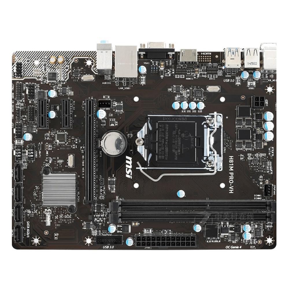 Foto 2 pulgar | Placa Madre Msi H81m Pro-vh Lga 1150 Intel H81 Ddr3 Micro Atx - Venta Internacional.