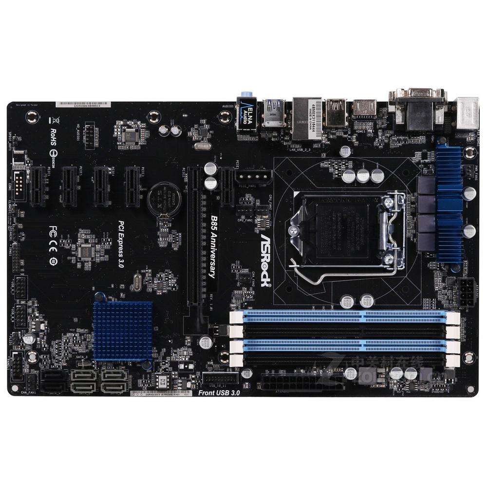 Foto 2 pulgar | Placa Madre Asrock B85 Aniversario Lga 1150 Intel B85 Ddr3 - Venta Internacional.