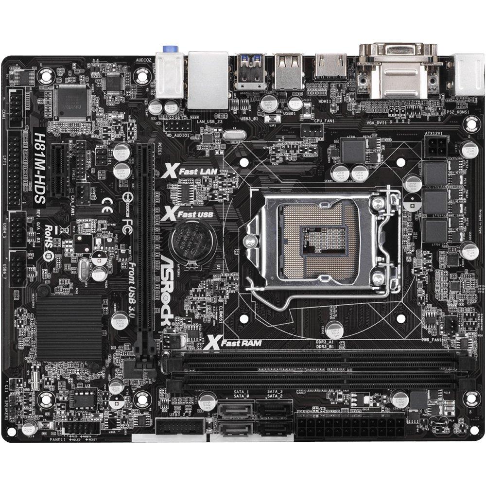Foto 2 pulgar | Placa Madre Asrock H81m-hds Lga 1150 Intel H81 Ddr3 De 16 Gb - Venta Internacional.