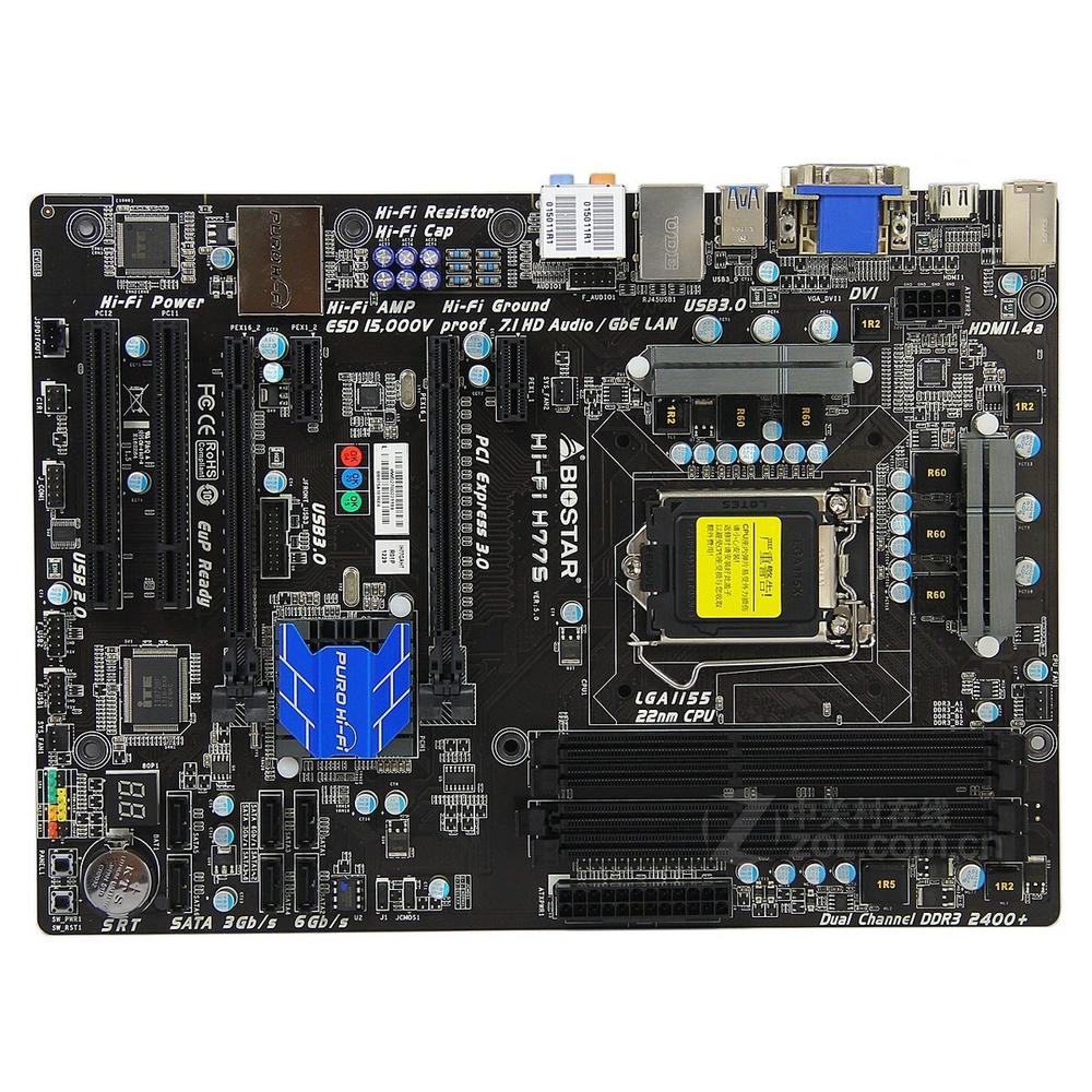 Foto 2 pulgar | Placa Madre Biostar Hi-fi H77s Lga 1155 Intel H77 Ddr3 Atx - Venta Internacional.