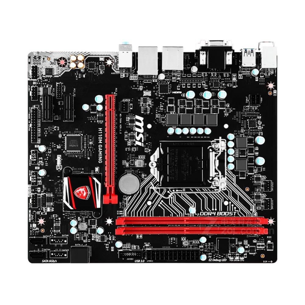 Foto 2 pulgar | Placa Madre Msi H110m Gaming Lga 1151 Intel H110 Ddr4 Micro Atx - Venta Internacional.