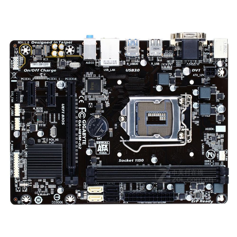 Foto 2 pulgar | Placa Madre Gigabyte H81m-d2 (rev.1.0) Lga 1150 Ddr3 Micro Atx - Venta Internacional.