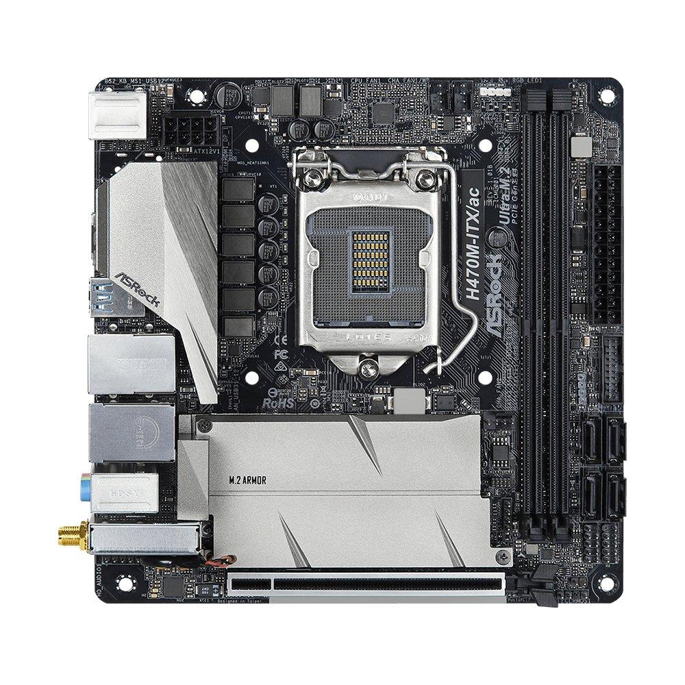Foto 2 pulgar | Placa Madre Asrock H470m-itx/ac Lga 1200 Intel H470 Ddr4 - Venta Internacional.