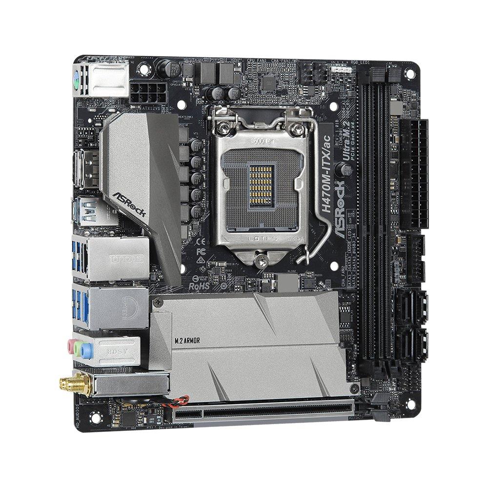 Foto 3 pulgar | Placa Madre Asrock H470m-itx/ac Lga 1200 Intel H470 Ddr4 - Venta Internacional.