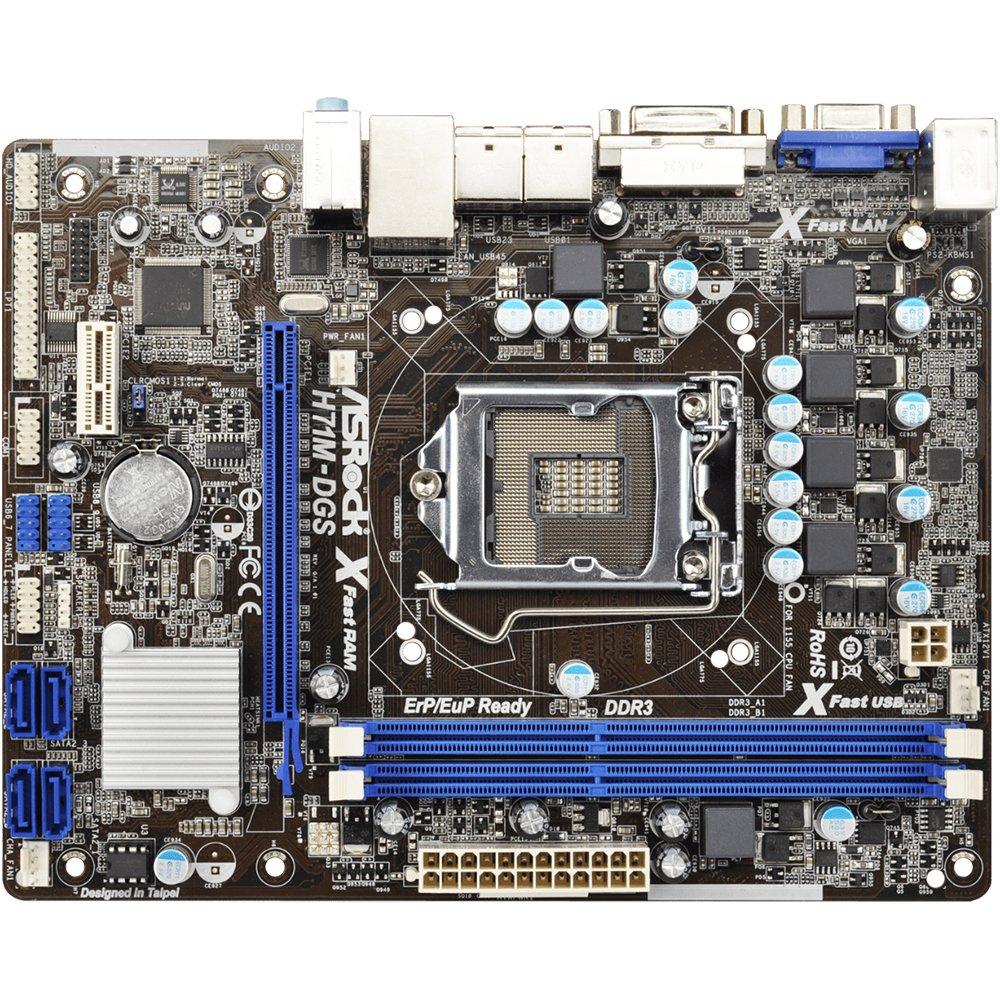 Foto 1 | Placa Madre Asrock H71m-dgs Lga 1155 Intel H61 Ddr3 Micro Atx - Venta Internacional.