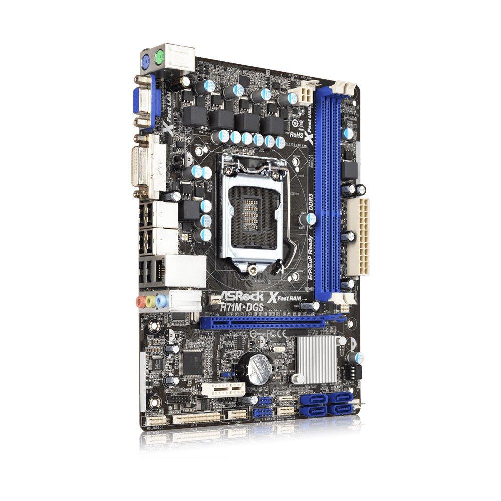 Foto 2 | Placa Madre Asrock H71m-dgs Lga 1155 Intel H61 Ddr3 Micro Atx - Venta Internacional.