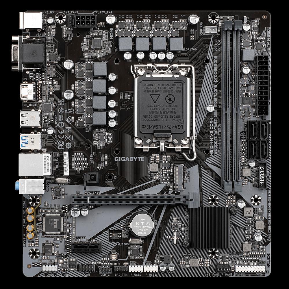 Foto 1 | Placa Madre Gigabyte H610m H V2 Ddr4 Lga1700 Micro Atx - Venta Internacional.