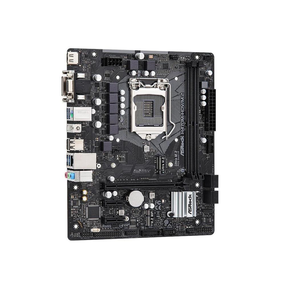Foto 3 pulgar | Placa Madre Asrock H470m-hdv/m.2 Lga 1200 Intel H470 Ddr4 - Venta Internacional.