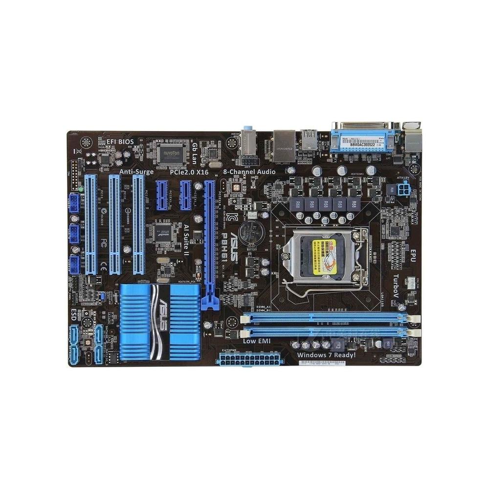 Foto 2 pulgar | Placa Madre Asus P8h61 Lga 1155 Intel H61 Ddr3 Atx Usada - Venta Internacional.