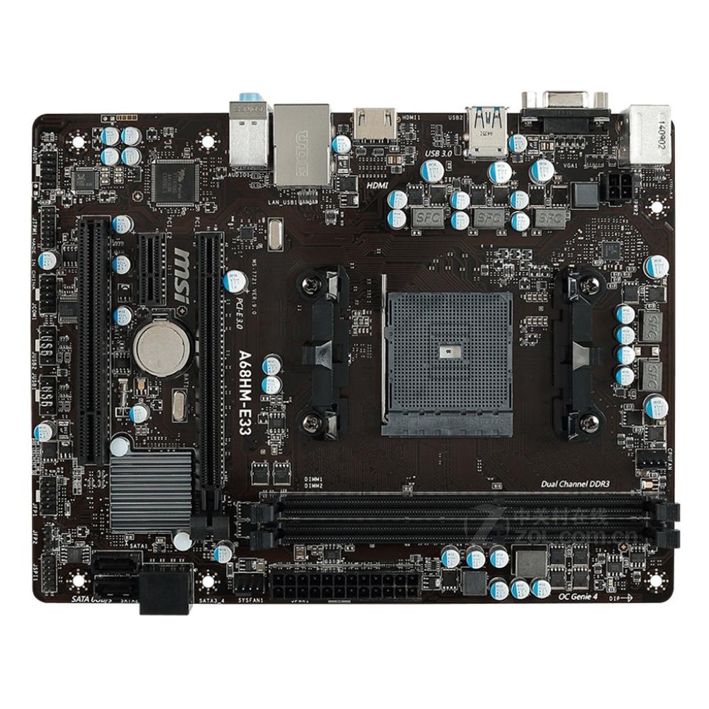 Foto 2 pulgar | Placa Base Msi A68hm-e33 Socket Fm1 Amd A68h Ddr3 Micro Atx - Venta Internacional.