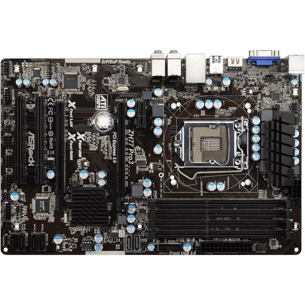 Foto 2 pulgar | Placa Madre Asrock Zh77 Pro3 Lga 1155 Intel H77 Ddr3 Atx - Venta Internacional.